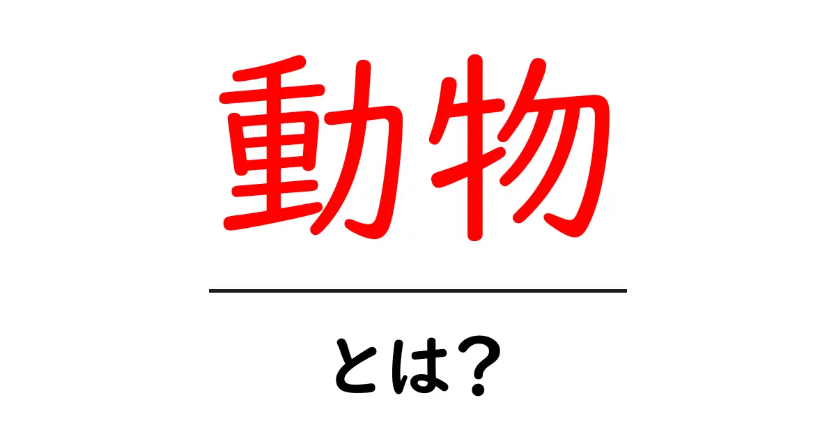 動物とは？自然界の不思議な仲間たちを知ろう！共起語・同意語も併せて解説！