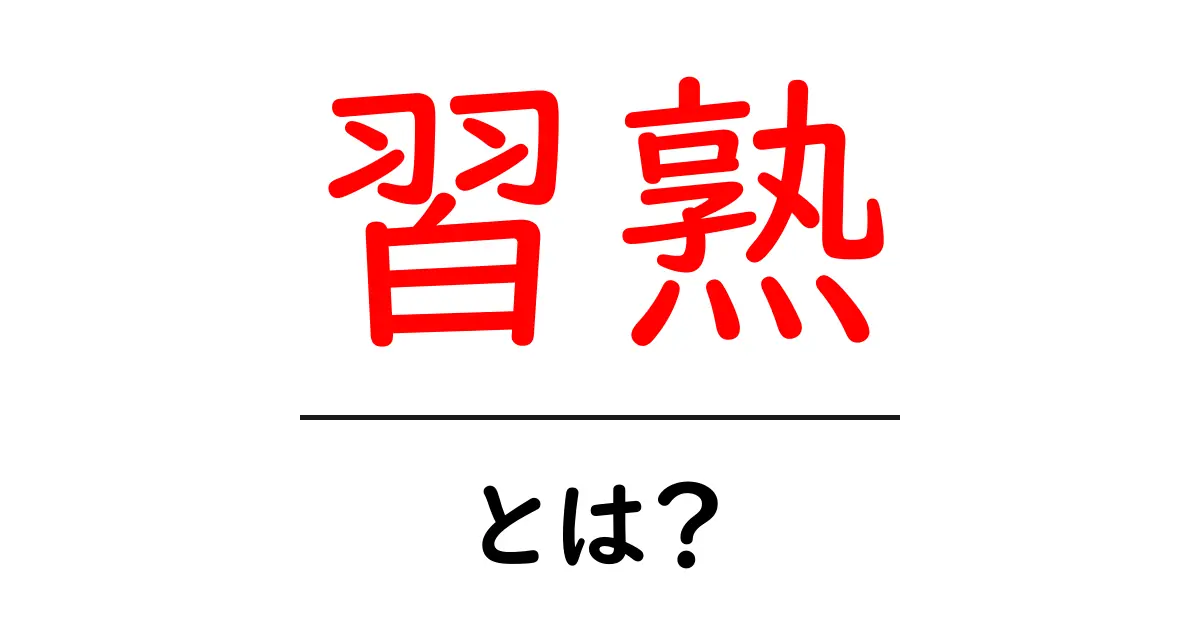習熟とは?学びを深める秘訣を解説共起語・同意語も併せて解説!