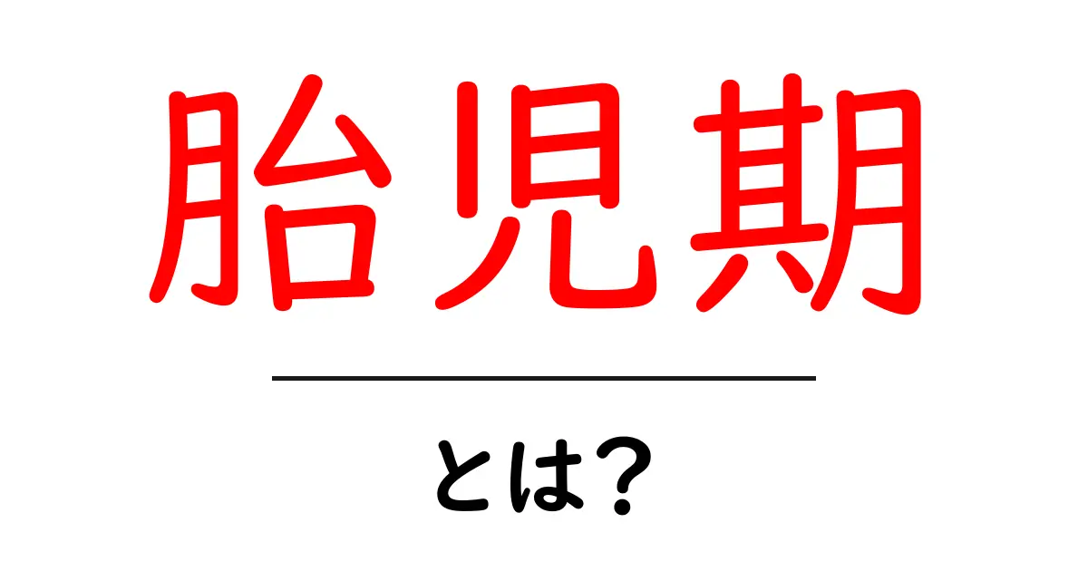 胎児期とは?胎児の成長と妊娠の重要な段階を解説共起語・同意語も併せて解説!