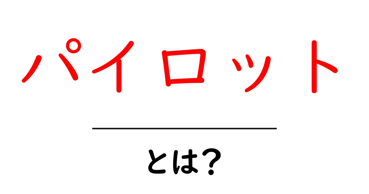 パイロットとは?職業の魅力や必要なスキルを徹底解説!共起語・同意語も併せて解説!