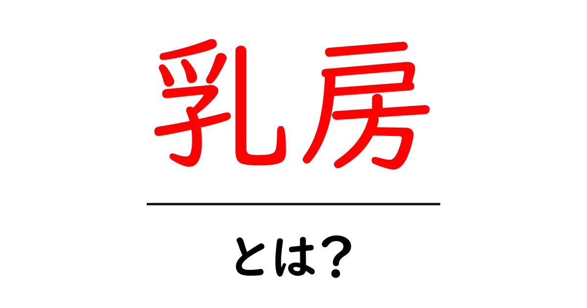 乳房とは?その仕組みと役割をわかりやすく解説共起語・同意語も併せて解説!