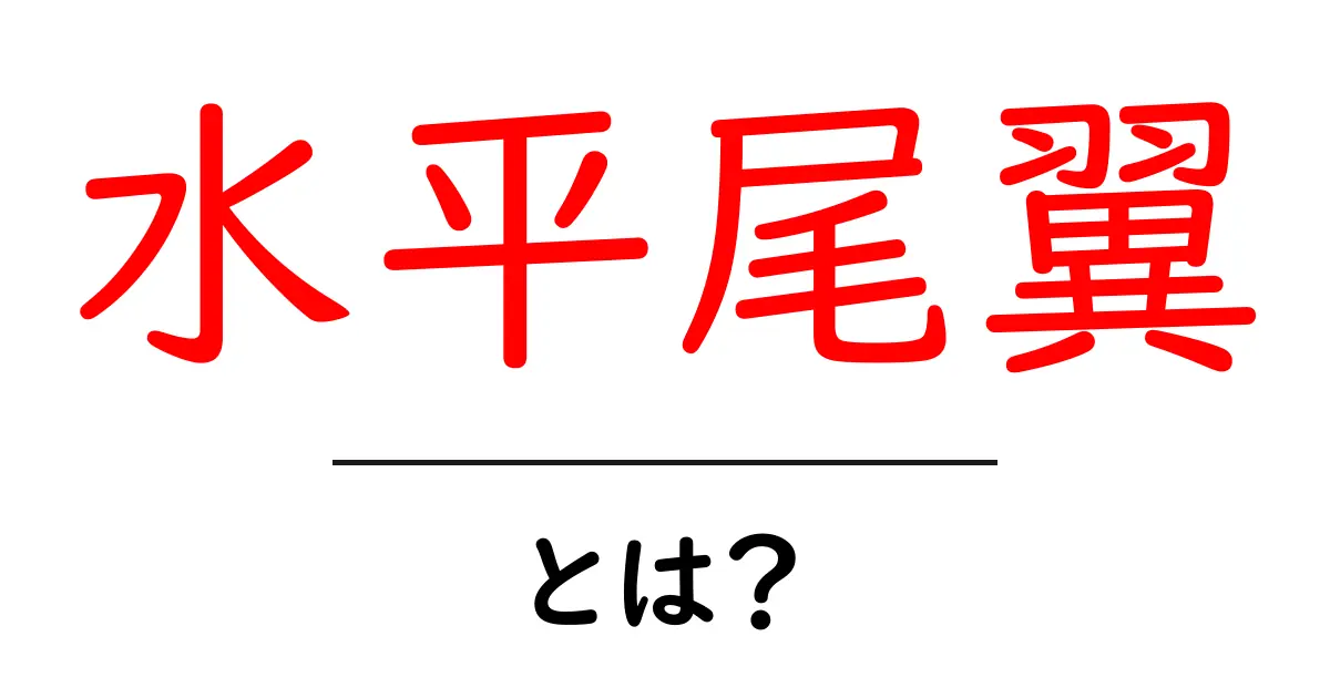 水平尾翼とは?飛行機の安定性を支える重要な部分を理解しよう共起語・同意語も併せて解説!