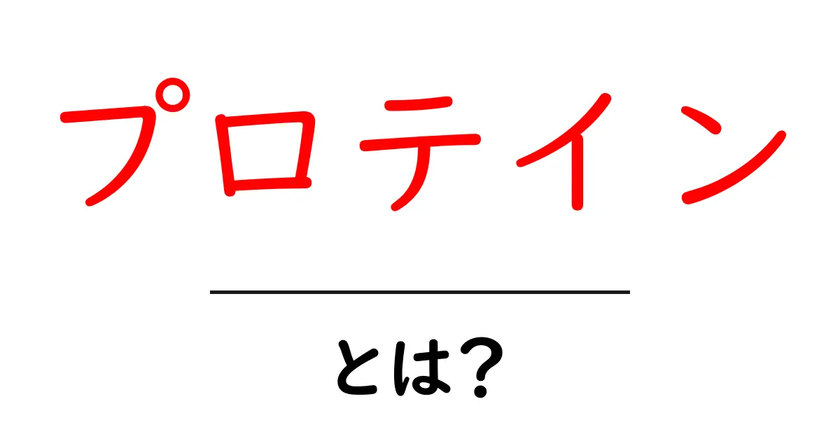 プロテインとは？知られざる栄養素の全貌を解説！共起語・同意語も併せて解説！