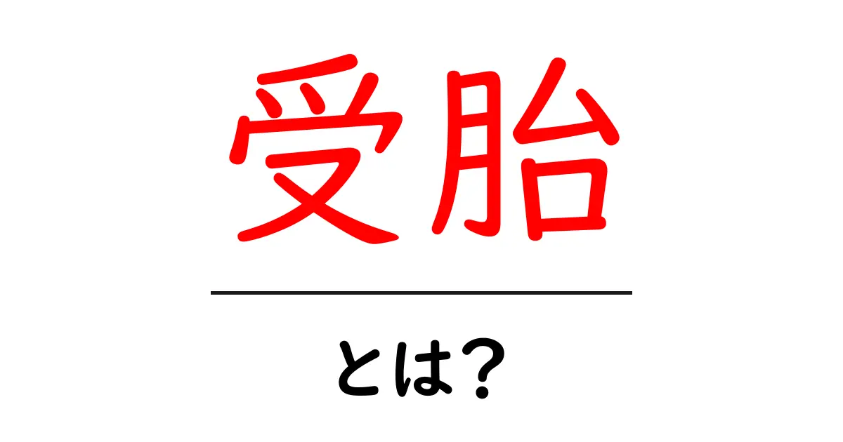 受胎とは?受胎の仕組みとその重要性を知ろう!共起語・同意語も併せて解説!