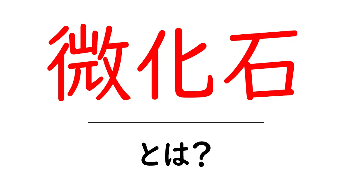 微化石とは？その魅力と不思議を解説！共起語・同意語も併せて解説！