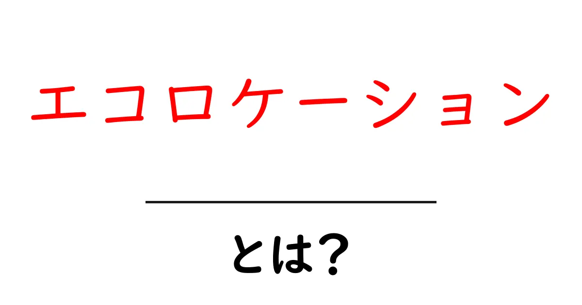 エコロケーションとは?動物たちの驚きの能力を知ろう!共起語・同意語も併せて解説!