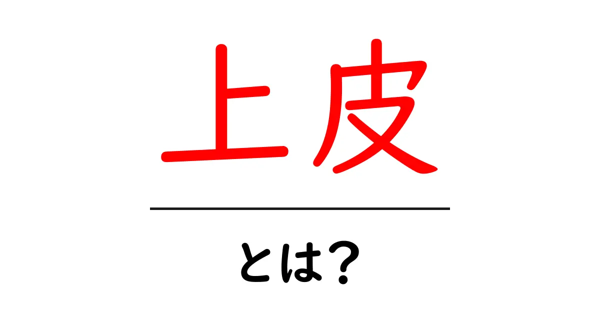 上皮って何?基本から知ろう!共起語・同意語も併せて解説!
