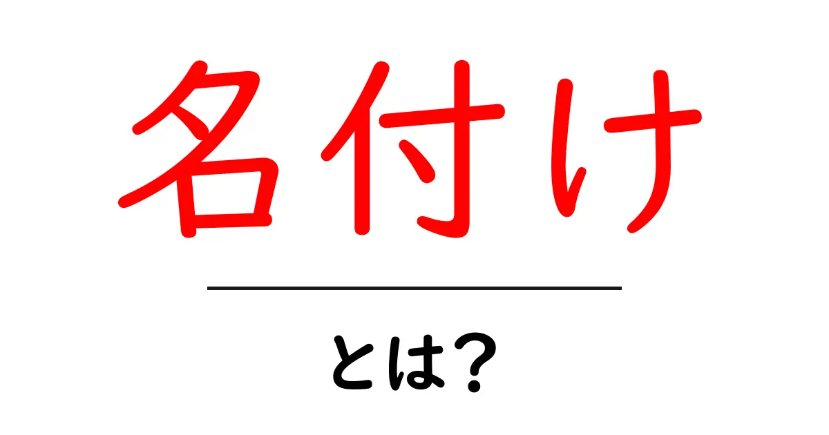 名付けとは?大切なお名前の意味と考え方共起語・同意語も併せて解説!
