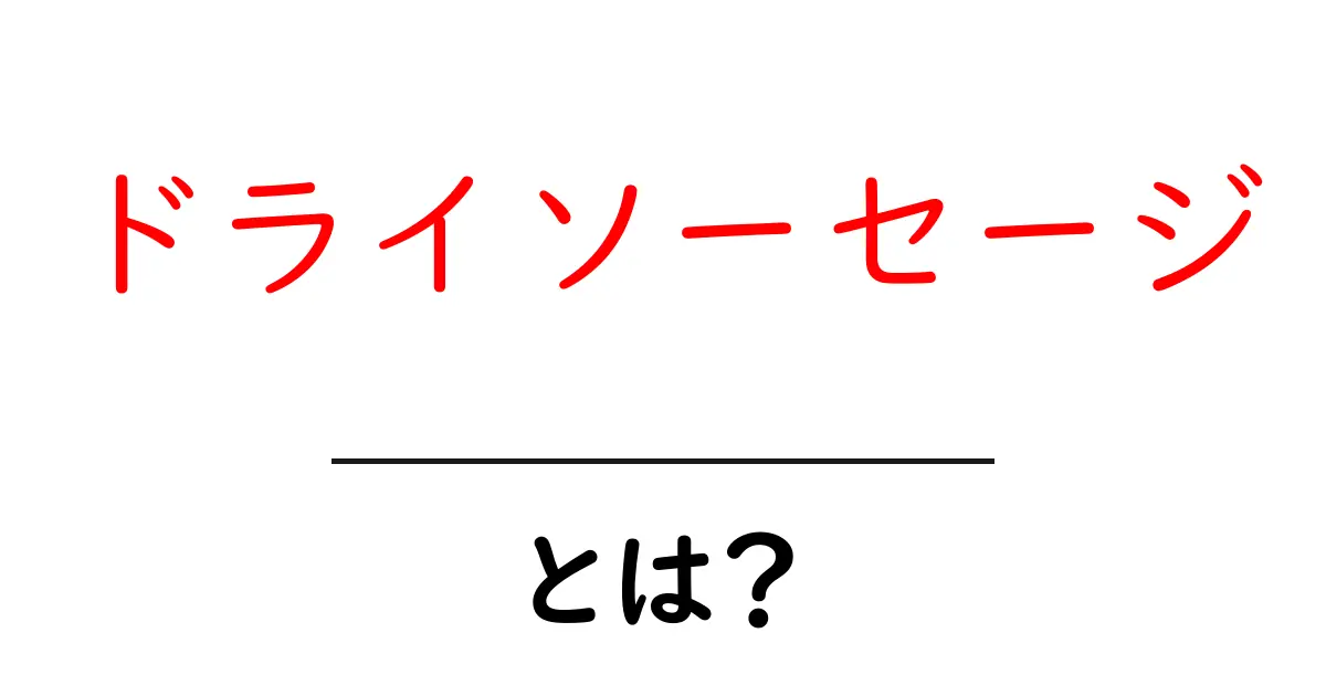 ドライソーセージとは?その魅力と楽しみ方を解説します!共起語・同意語も併せて解説!
