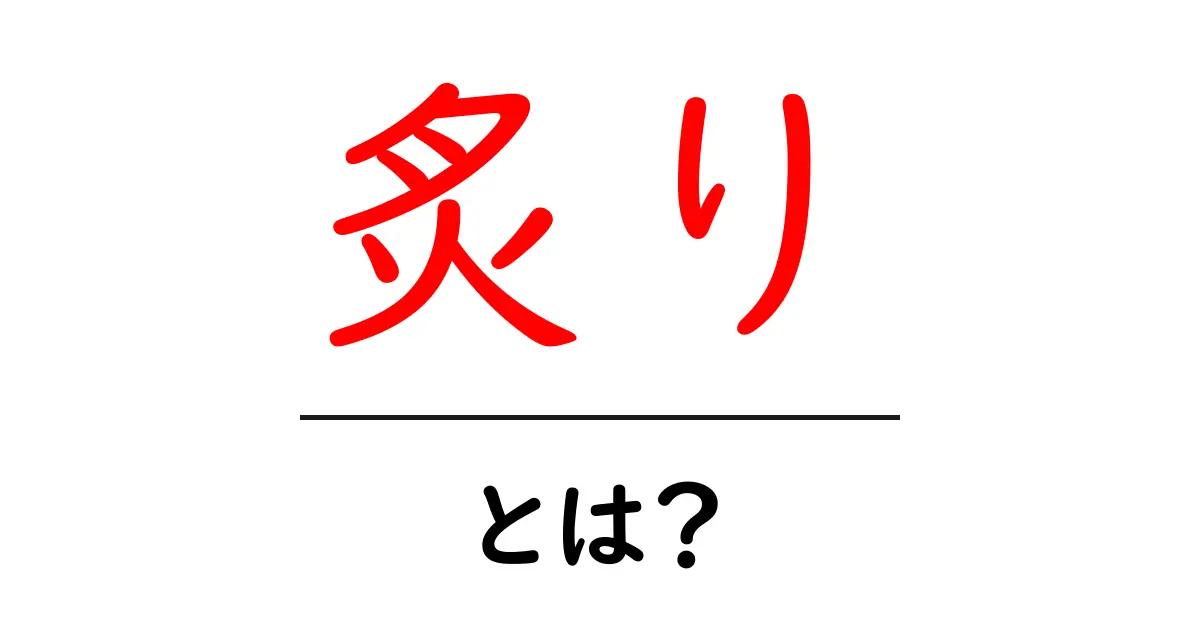 炙りとは？その魅力と家庭での楽しみ方を解説！共起語・同意語も併せて解説！