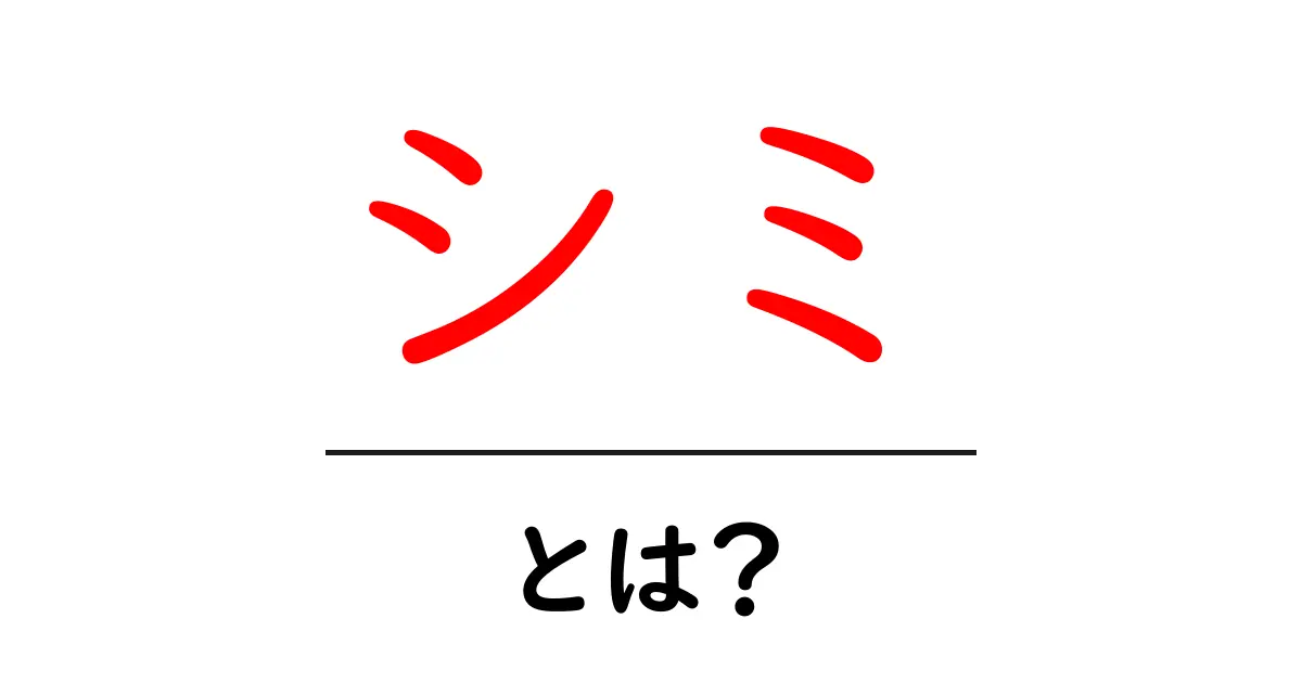 シミとは何か?その原因と対策を徹底解説!共起語・同意語も併せて解説!