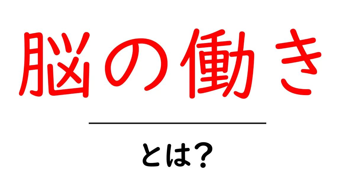 脳の働きとは？私たちの思考や感情を支える神秘の仕組み共起語・同意語も併せて解説！