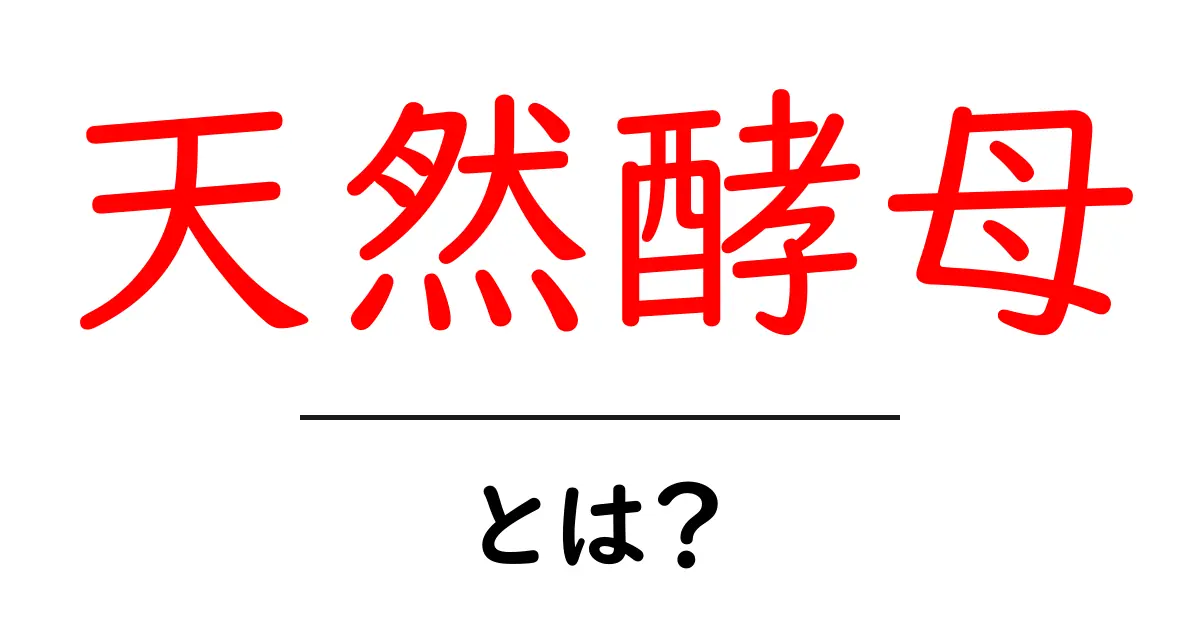 天然酵母とは?ふわふわパンを作る秘密の成分を解説!共起語・同意語も併せて解説!