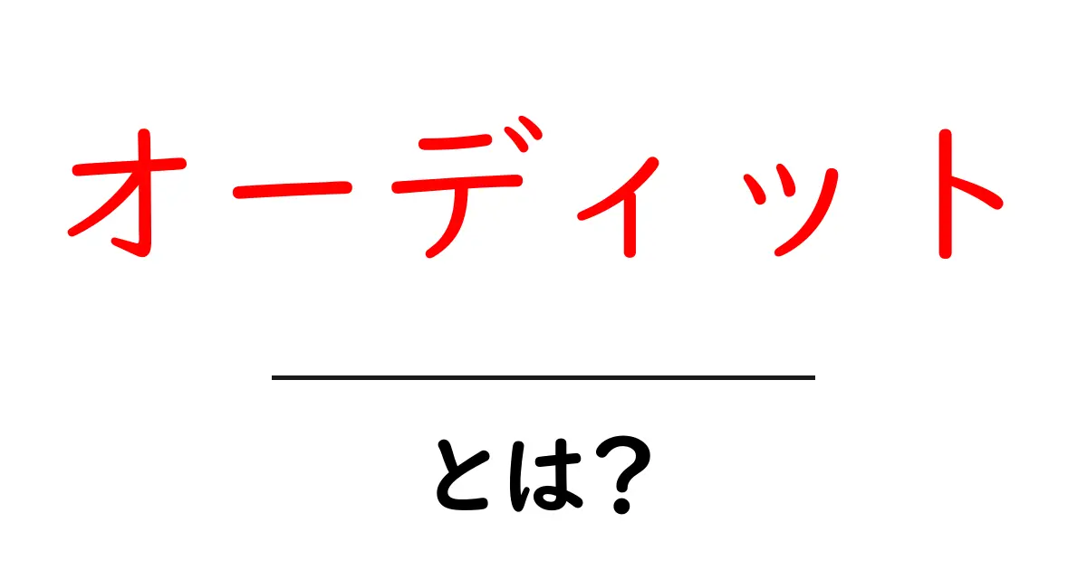 オーディットとは？その意味と重要性をわかりやすく解説共起語・同意語も併せて解説！