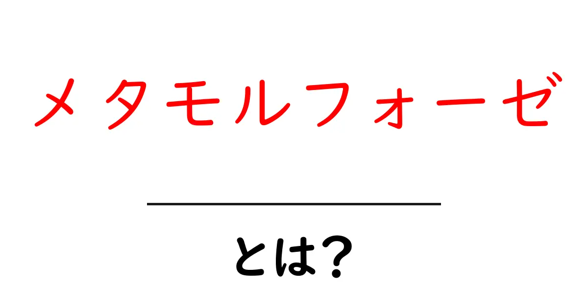メタモルフォーゼとは何か?変化の美しさを探る共起語・同意語も併せて解説!