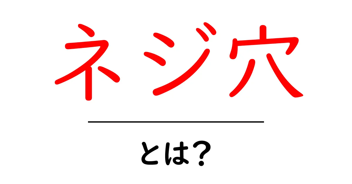 ネジ穴の基本：どんなものなのかを解説！共起語・同意語も併せて解説！