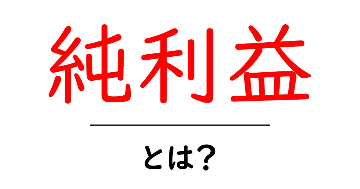 純利益とは?ビジネスの成功を測る重要な指標をわかりやすく解説!共起語・同意語も併せて解説!