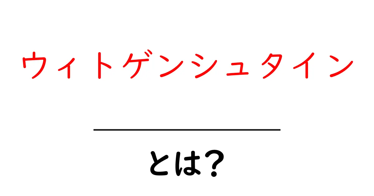 ウィトゲンシュタインとは?彼の哲学の基本をわかりやすく解説!共起語・同意語も併せて解説!