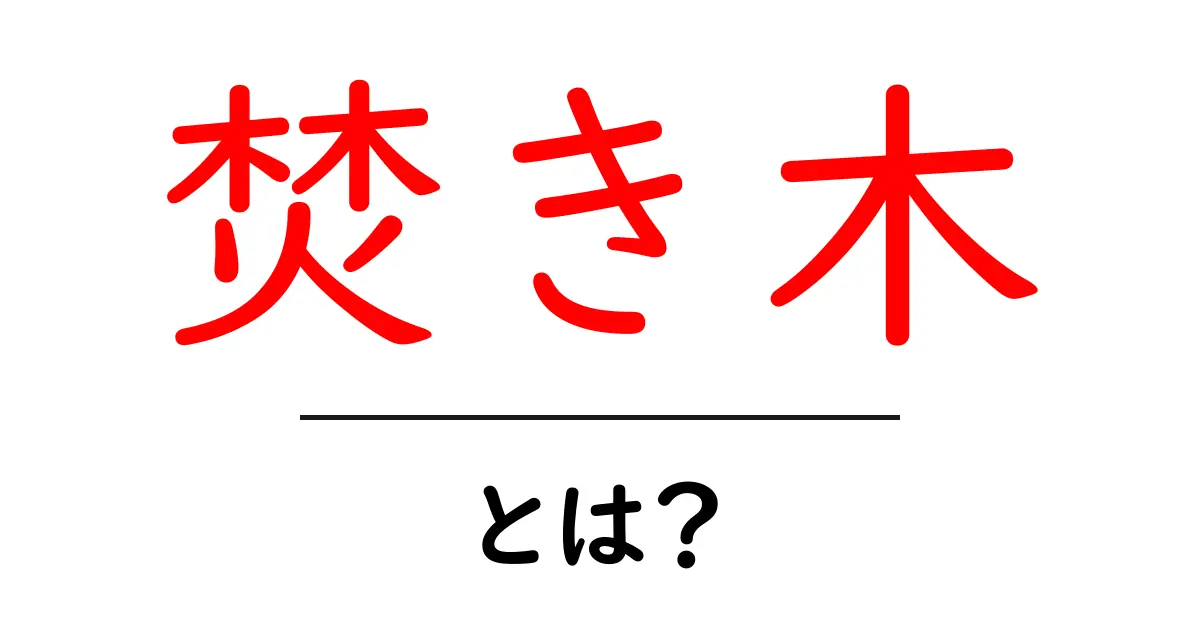 焚き木とは？焚き火を楽しむための必需品ガイド共起語・同意語も併せて解説！