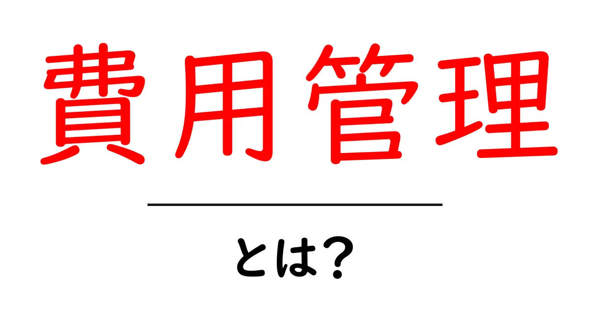 費用管理を徹底解説!お金の使い方を見直そう共起語・同意語も併せて解説!