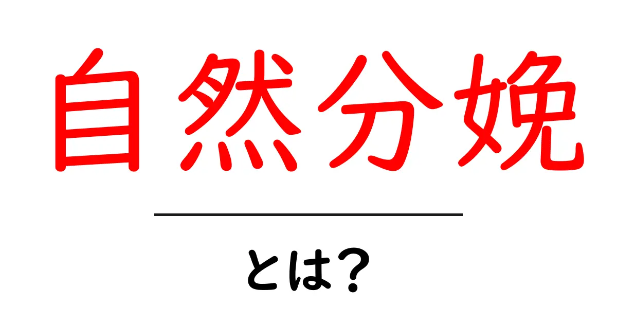 自然分娩とは?安心して赤ちゃんを出産するための全知識共起語・同意語も併せて解説!