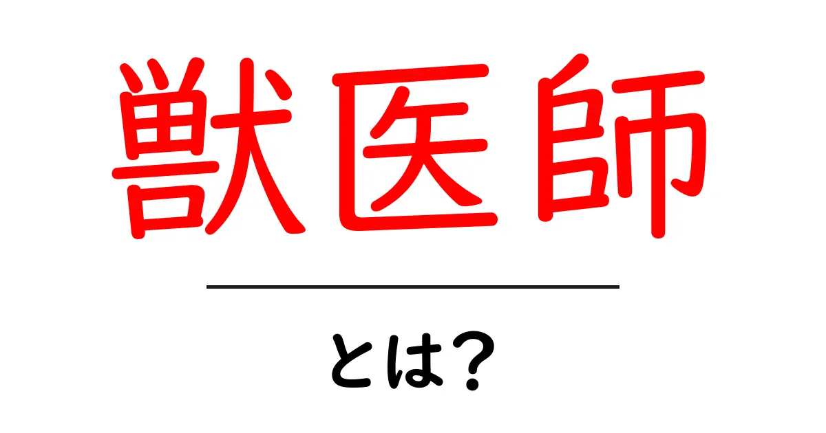 獣医師とは?動物の健康を守るプロフェッショナルについて知ろう!共起語・同意語も併せて解説!