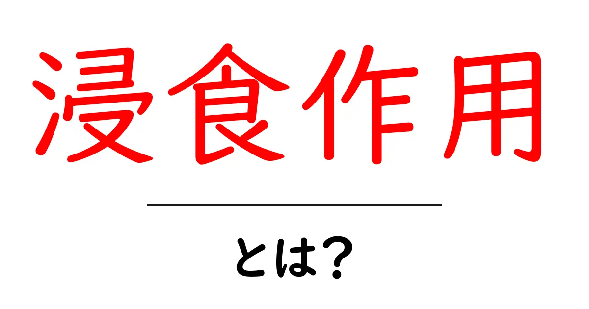 浸食作用とは?地球を変える自然の力を解説!共起語・同意語も併せて解説!