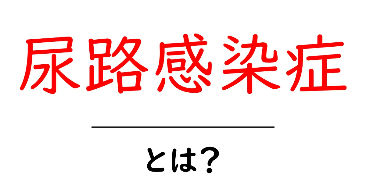 尿路感染症とは?原因と症状、治療法をわかりやすく解説!共起語・同意語も併せて解説!