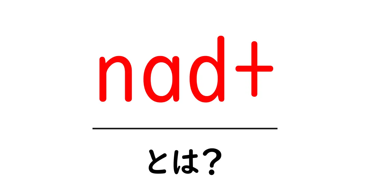 NAD+とは?私たちの健康に欠かせない重要な物質を解説!共起語・同意語も併せて解説!