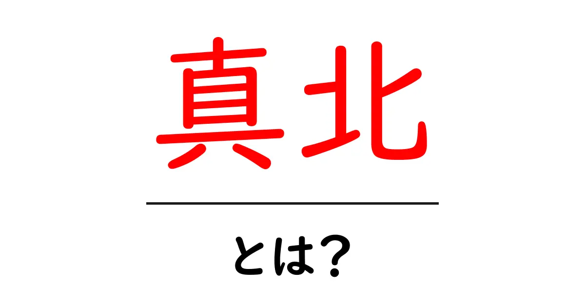 真北とは?意外と知らないその意味と使い方を解説!共起語・同意語も併せて解説!