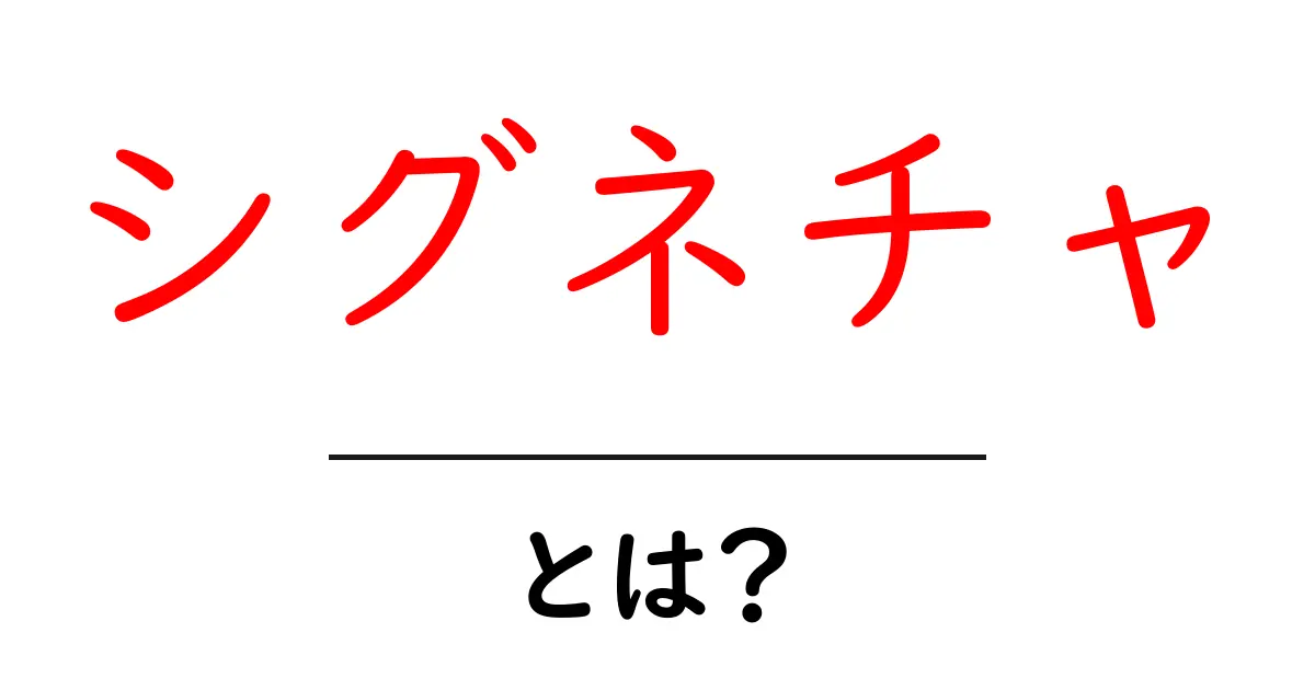 シグネチャとは?その意味と使われ方をわかりやすく解説!共起語・同意語も併せて解説!