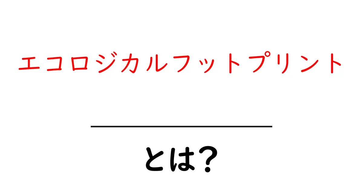 エコロジカルフットプリントとは?私たちの地球を守るための指標共起語・同意語も併せて解説!