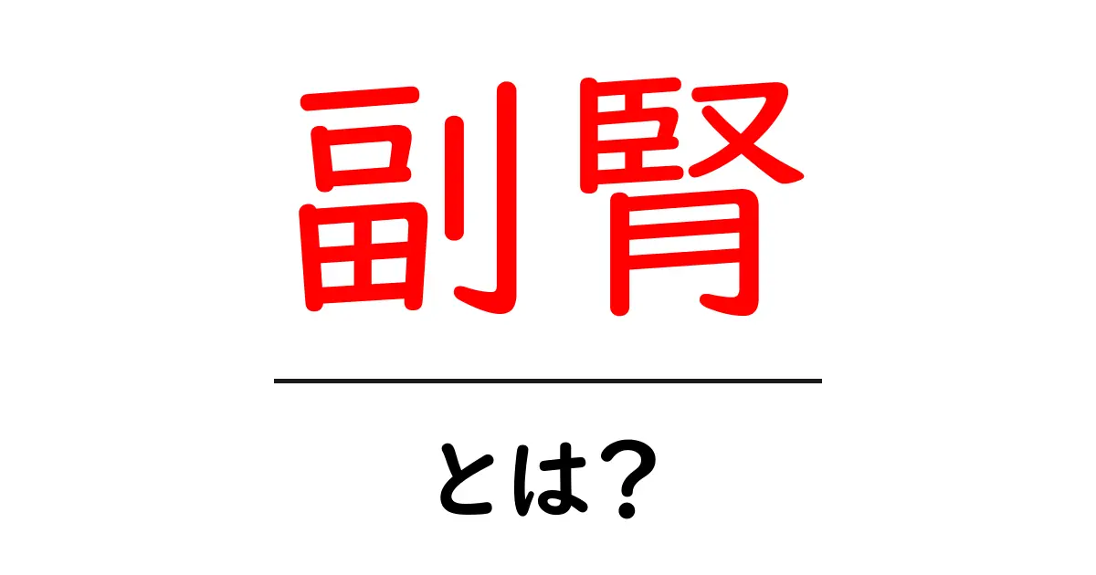 副腎って何？知られざる体の重要な役割を解説！共起語・同意語も併せて解説！
