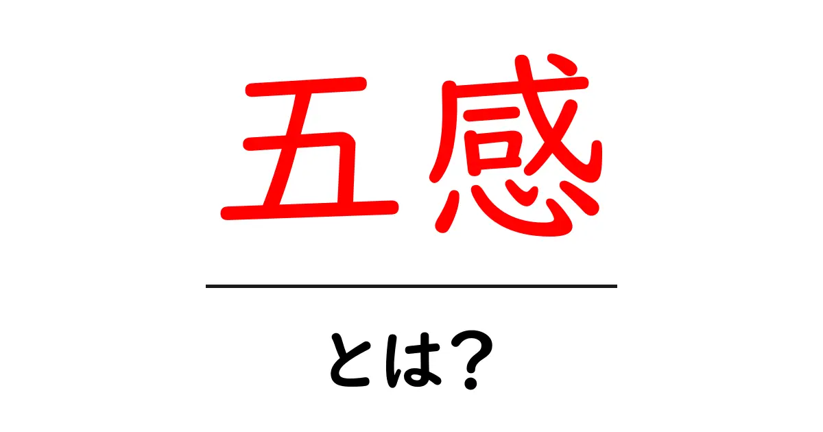 五感とは?私たちの感覚の不思議な世界を探ろう共起語・同意語も併せて解説!