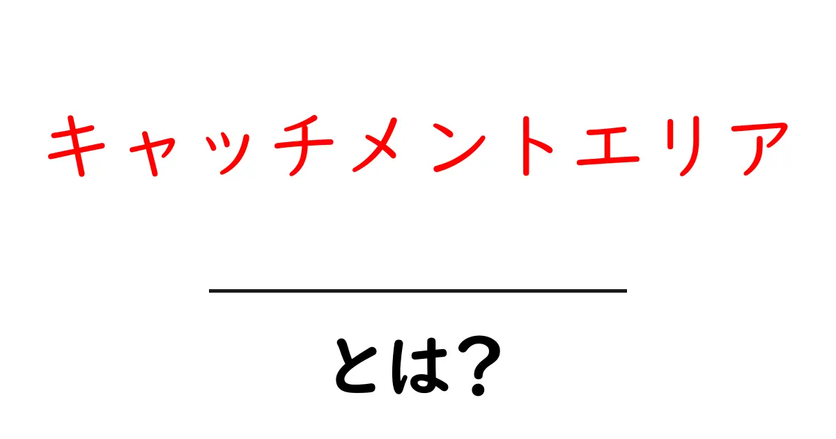 あなたのビジネスを支える「キャッチメントエリア」とは？共起語・同意語も併せて解説！