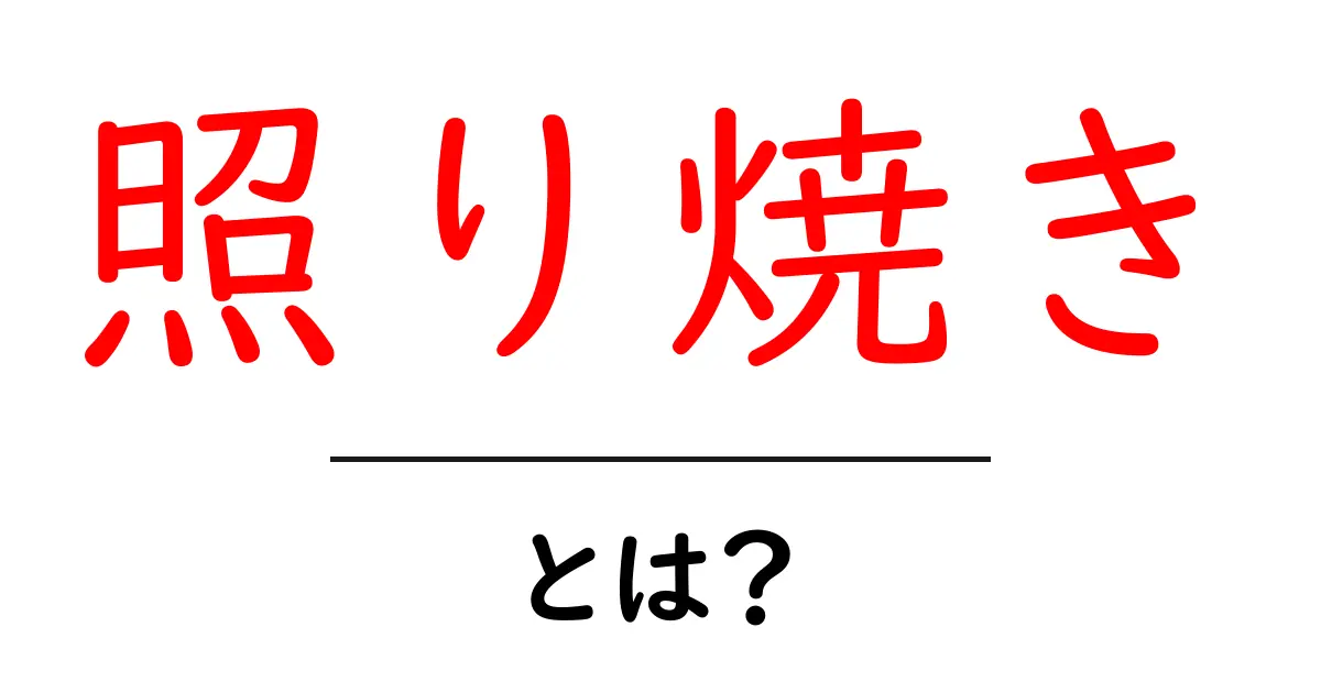 照り焼きとは?家庭で簡単に作れる美味しいレシピを紹介!共起語・同意語も併せて解説!