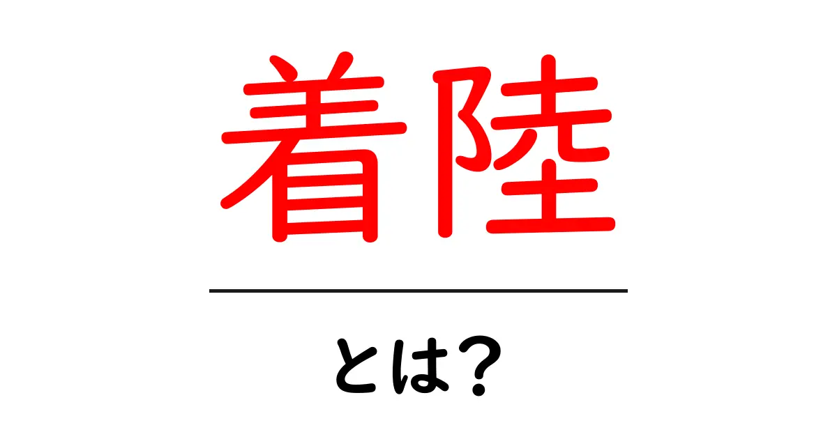 着陸とは?飛行機から地面に戻る瞬間に迫る!共起語・同意語も併せて解説!