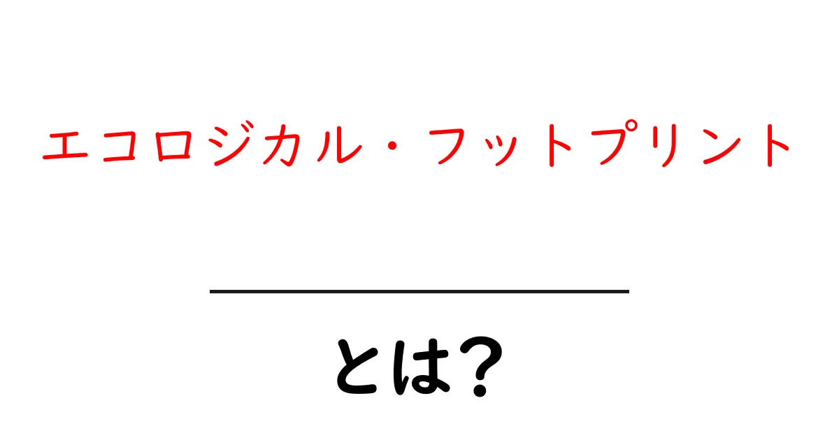 エコロジカル・フットプリントとは?地球に優しい生活を考えよう!共起語・同意語も併せて解説!