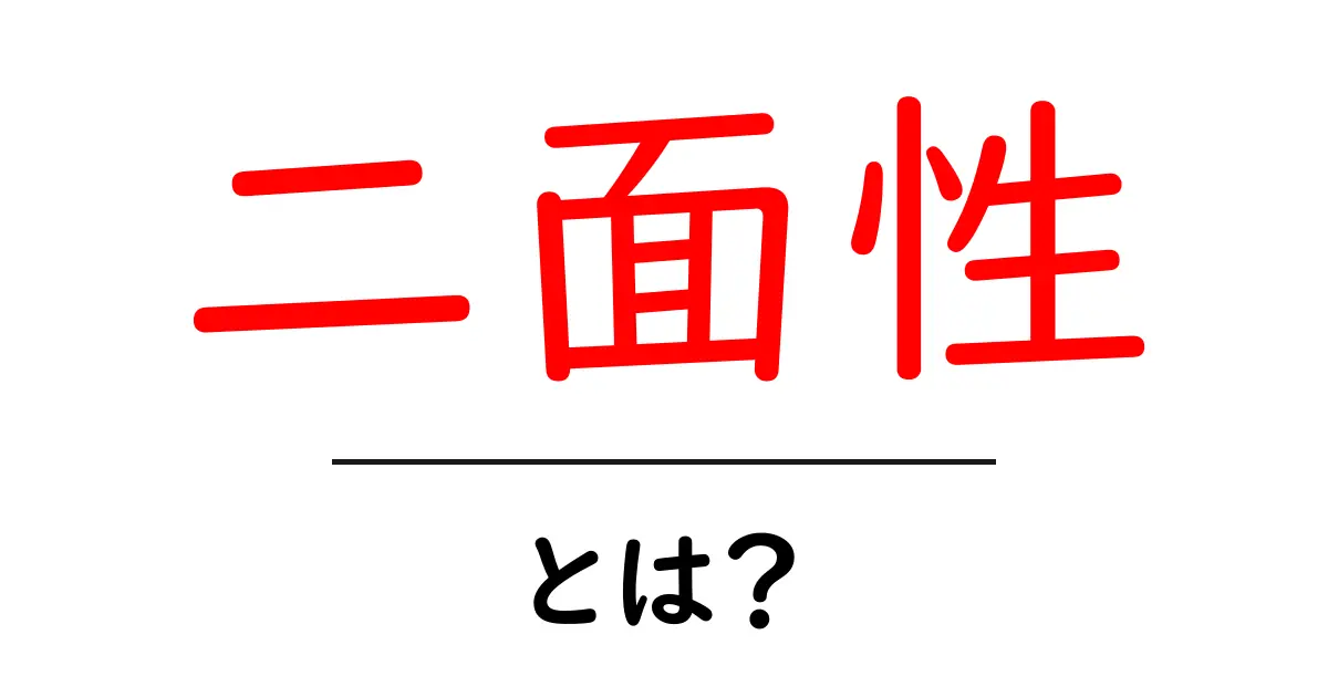 二面性とは?その意味と日常に潜む事例をわかりやすく解説!共起語・同意語も併せて解説!