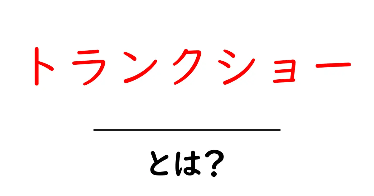 トランクショーとは?参加するメリットと楽しみ方を解説!共起語・同意語も併せて解説!