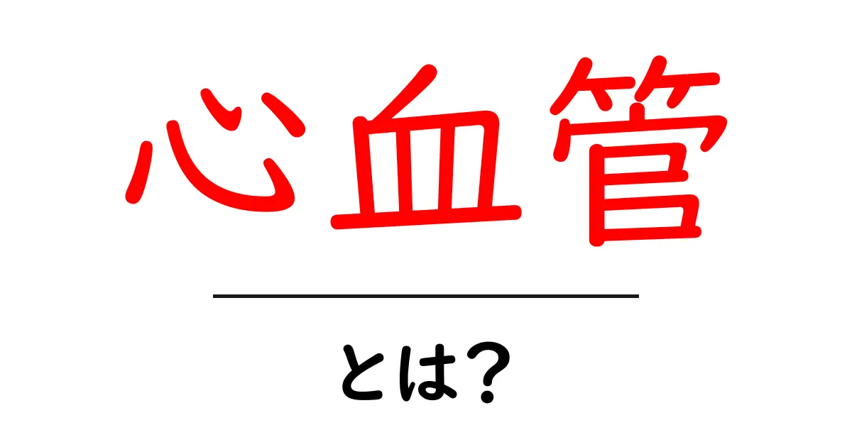 心血管とは？健康を守るための大事な部分を知ろう！共起語・同意語も併せて解説！