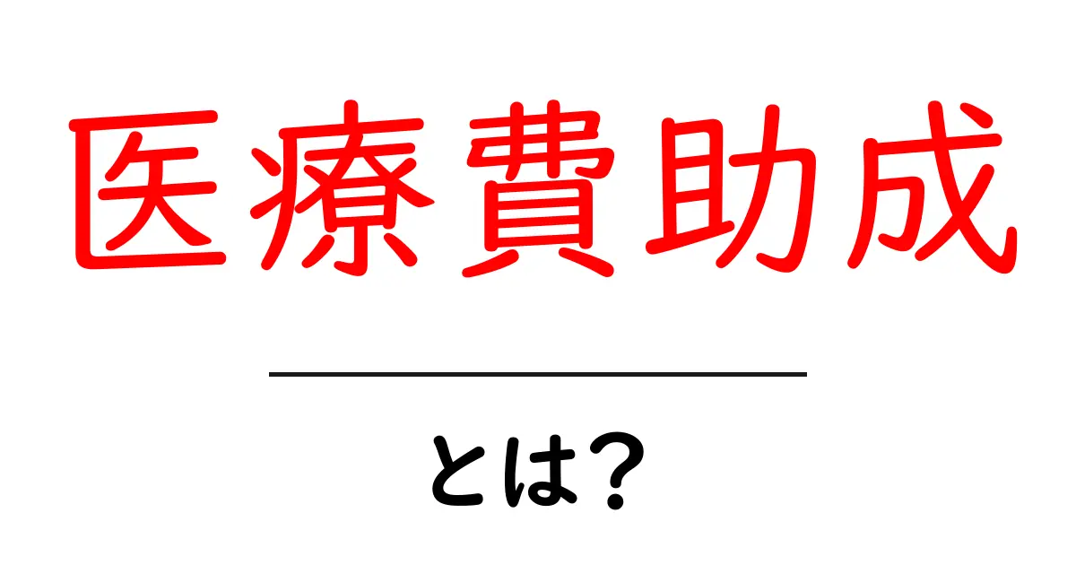 医療費助成とは？医療費を軽減する制度をわかりやすく解説！共起語・同意語も併せて解説！