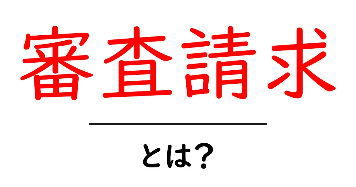 審査請求とは?基本をわかりやすく解説!共起語・同意語も併せて解説!
