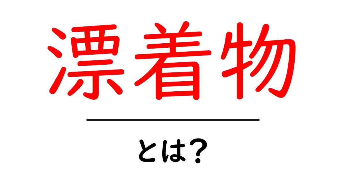 漂着物とは?海岸に打ち上げられるものの正体を解説共起語・同意語も併せて解説!