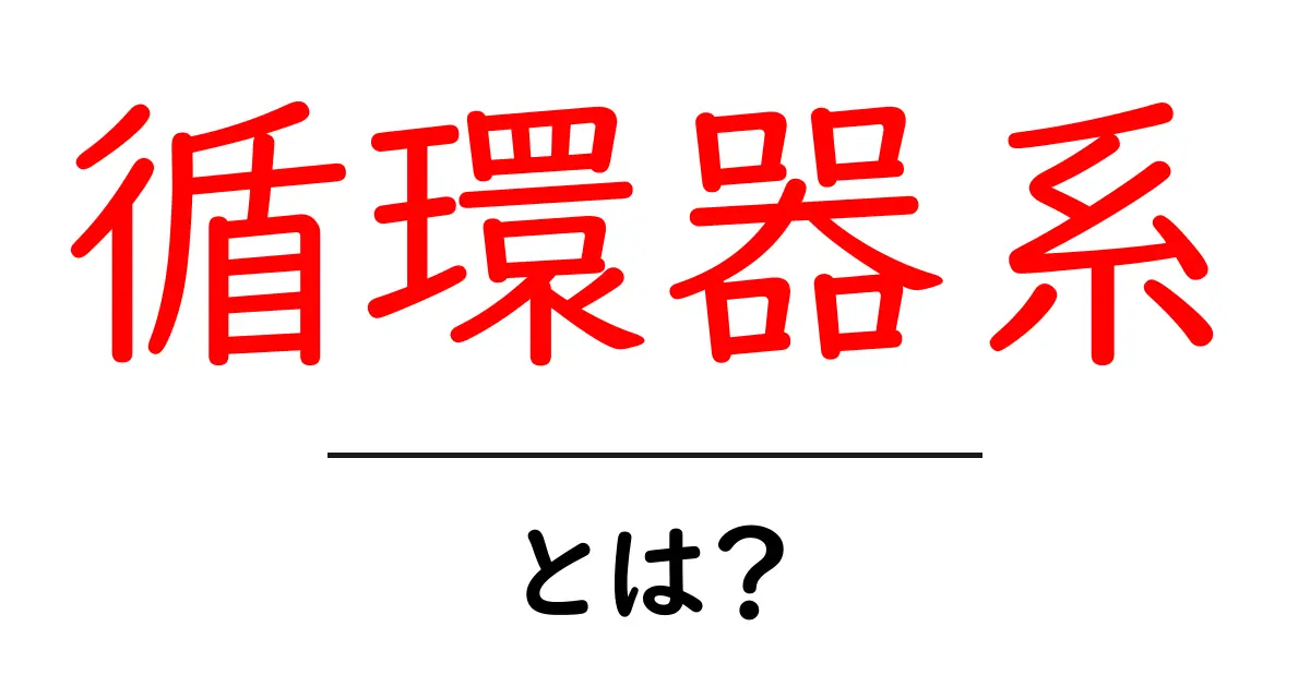 循環器系とは?心臓と血管の仕組みをわかりやすく解説共起語・同意語も併せて解説!