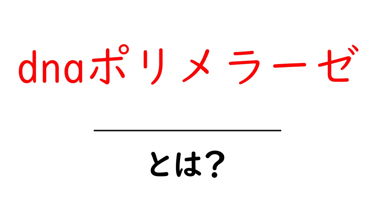 DNAポリメラーゼとは?その役割と重要性をわかりやすく解説!共起語・同意語も併せて解説!