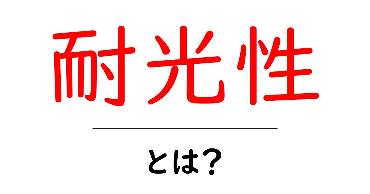耐光性とは?家の中や家具に役立つ知識を解説!共起語・同意語も併せて解説!
