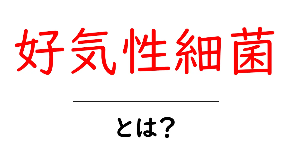 好気性細菌とは?私たちの身近に存在する菌の不思議共起語・同意語も併せて解説!