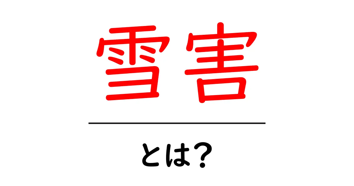 雪害とは?雪の影響で私たちの生活に何が起きるのかを知ろう!共起語・同意語も併せて解説!