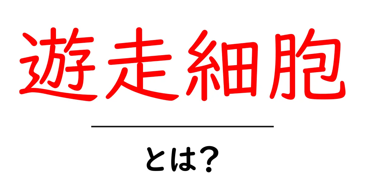 遊走細胞とは?免疫のヒーローたちの秘密に迫る!共起語・同意語も併せて解説!